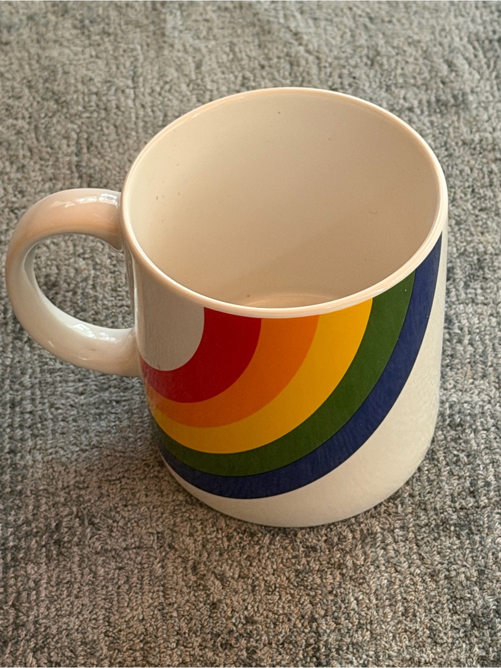 Vintage FTD Rainbow  Ceramic Coffee Mug   1984